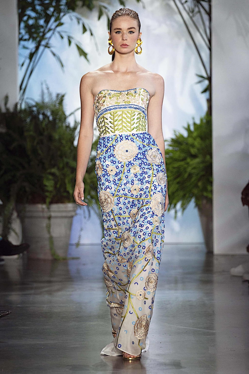 Fashion Week New York Spring/Summer 2020 look 8 de la collection Dennis Basso womenswear