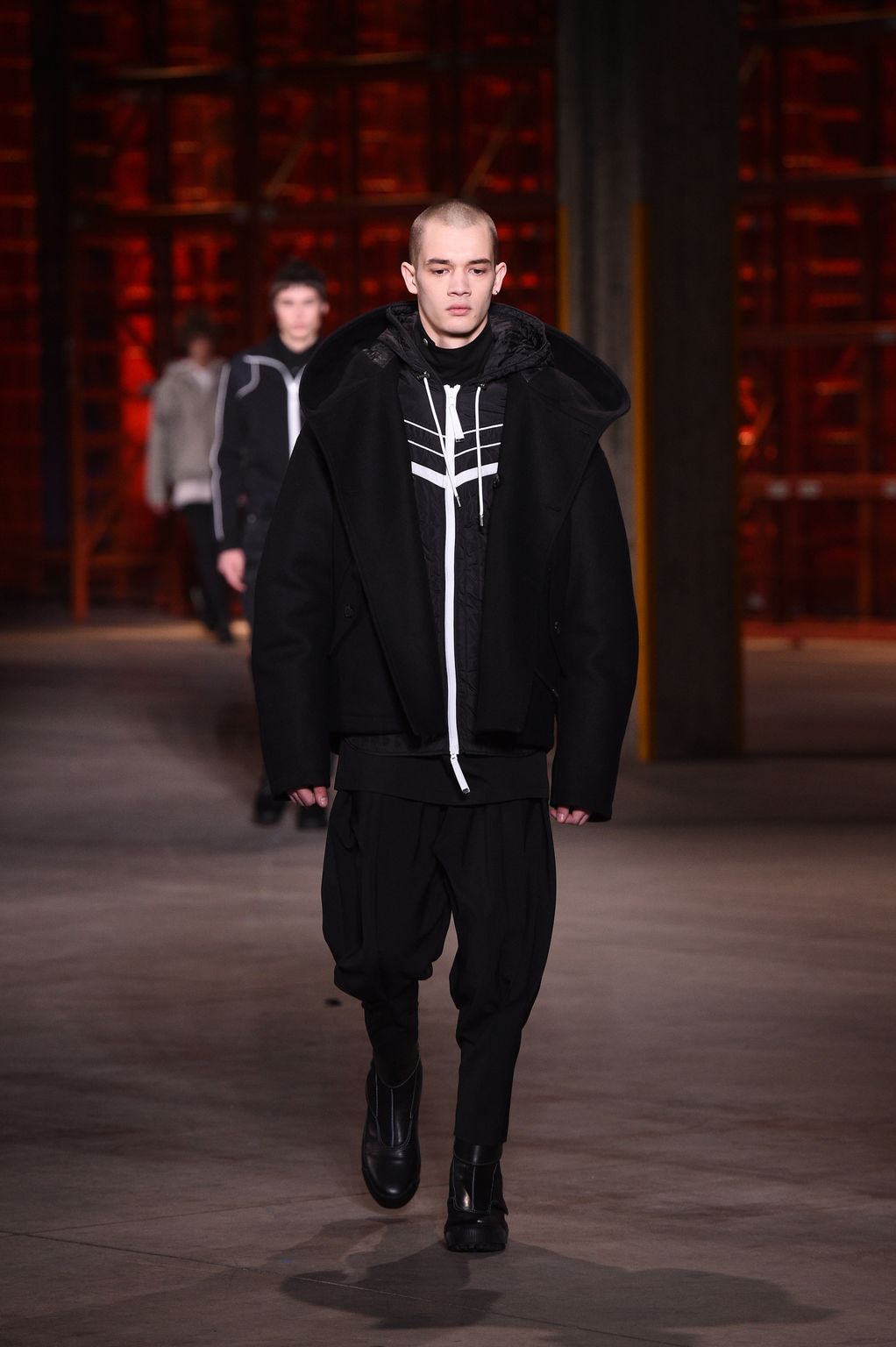Fashion Week Milan Fall/Winter 2017 look 3 from the Diesel Black Gold collection menswear