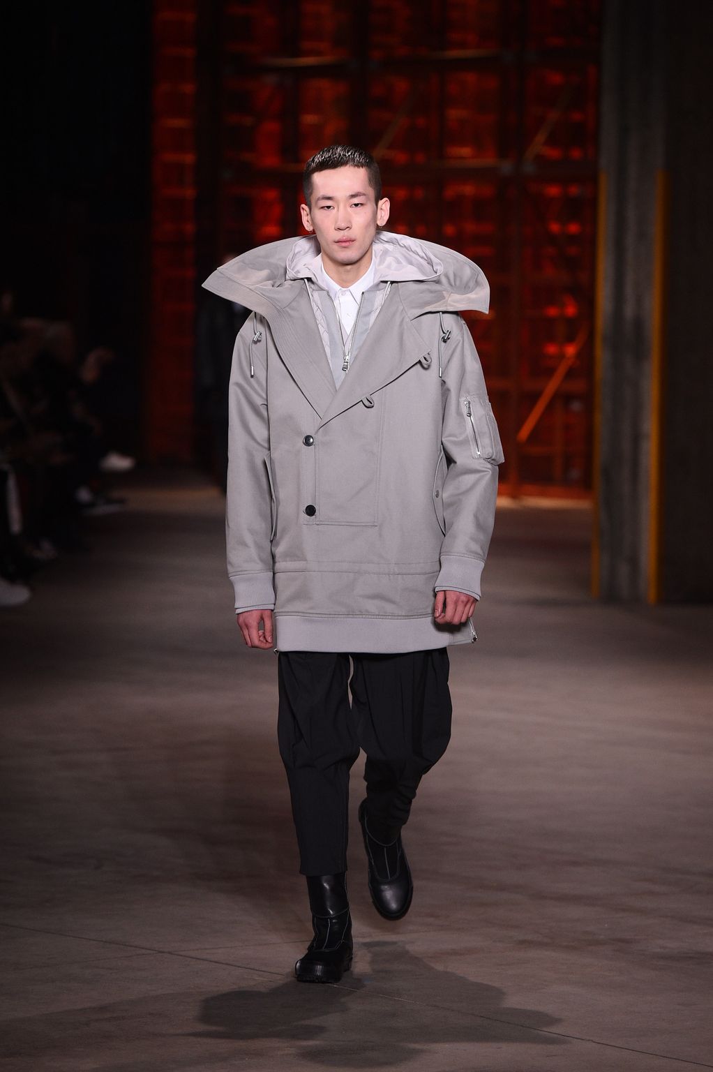 Fashion Week Milan Fall/Winter 2017 look 6 from the Diesel Black Gold collection menswear