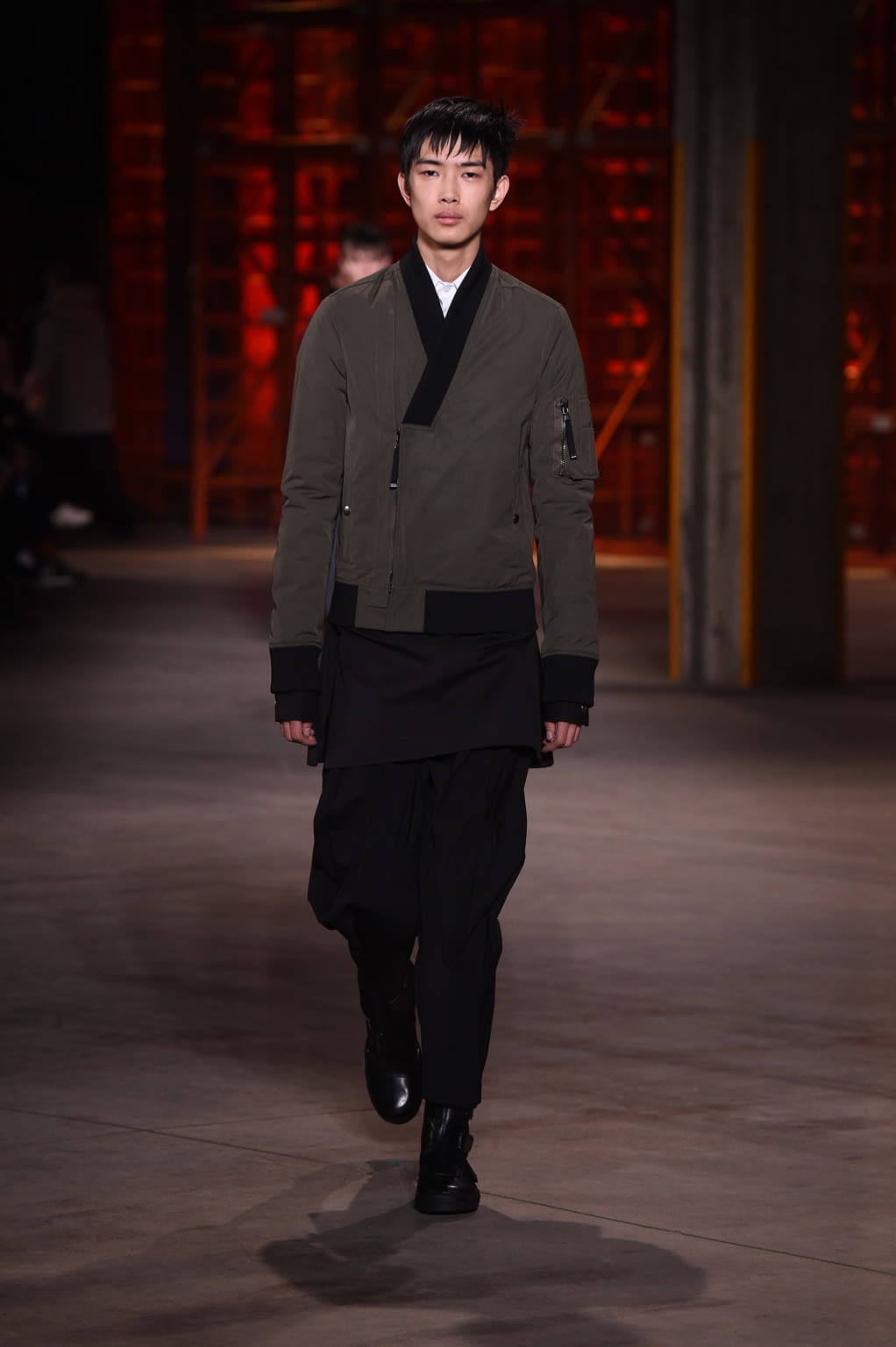 Fashion Week Milan Fall/Winter 2017 look 12 from the Diesel Black Gold collection menswear