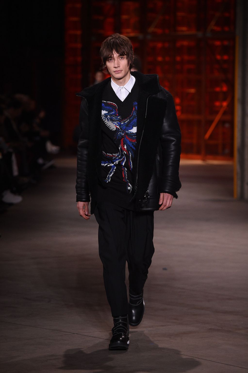 Fashion Week Milan Fall/Winter 2017 look 22 from the Diesel Black Gold collection menswear