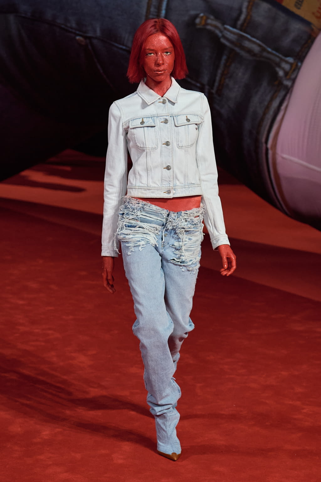 Fashion Week Milan Fall/Winter 2022 look 4 from the DIESEL collection 女装