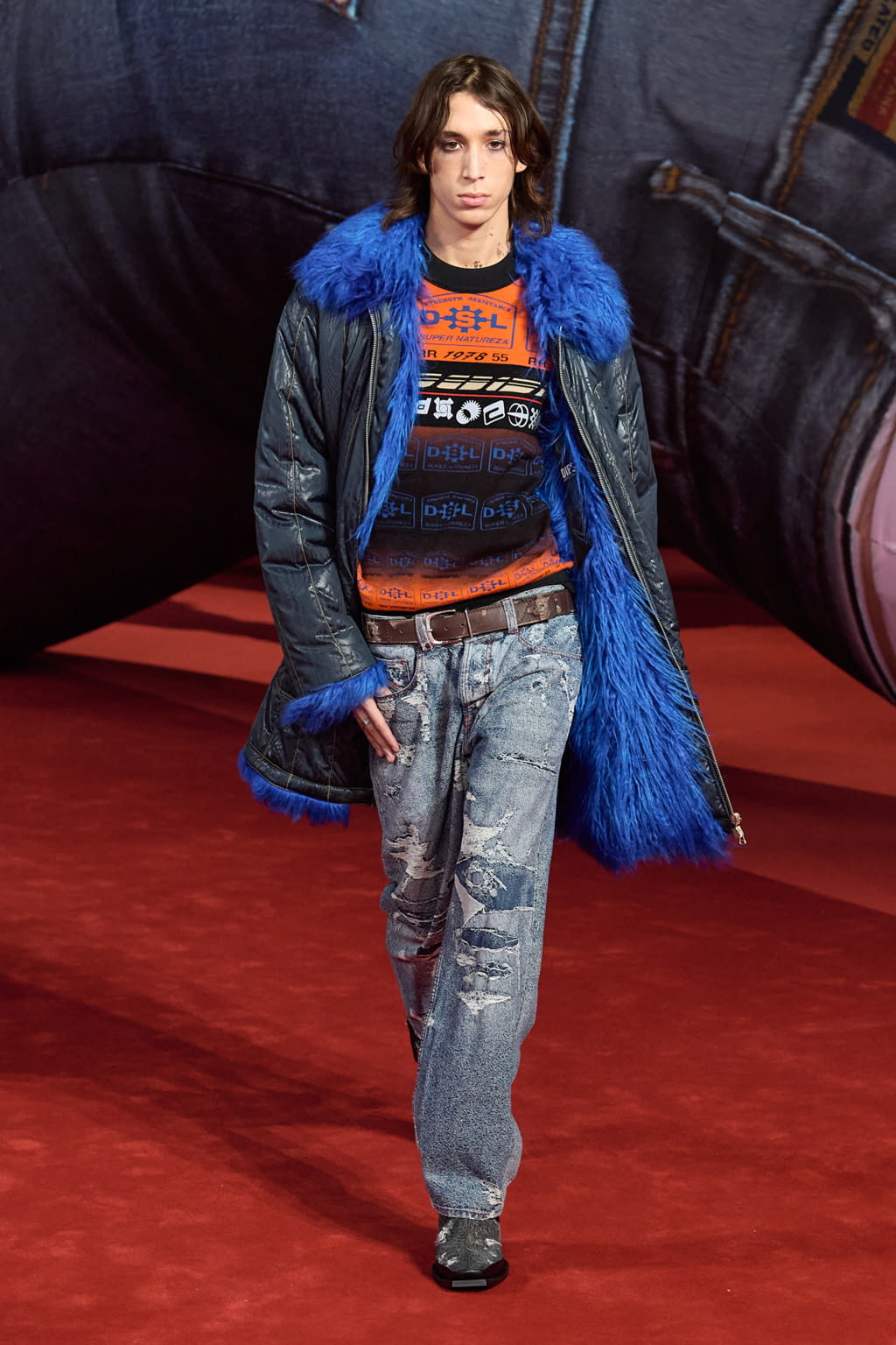 Fashion Week Milan Fall/Winter 2022 look 55 from the DIESEL collection 女装