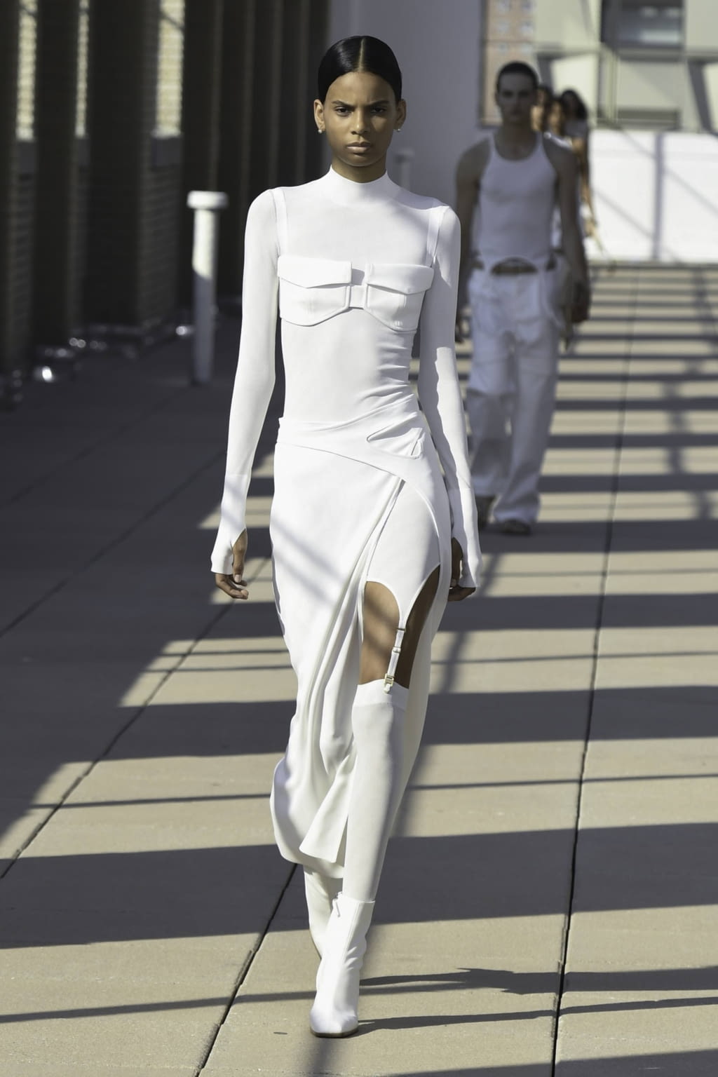 Fashion Week New York Spring/Summer 2020 look 1 from the Dion Lee collection womenswear