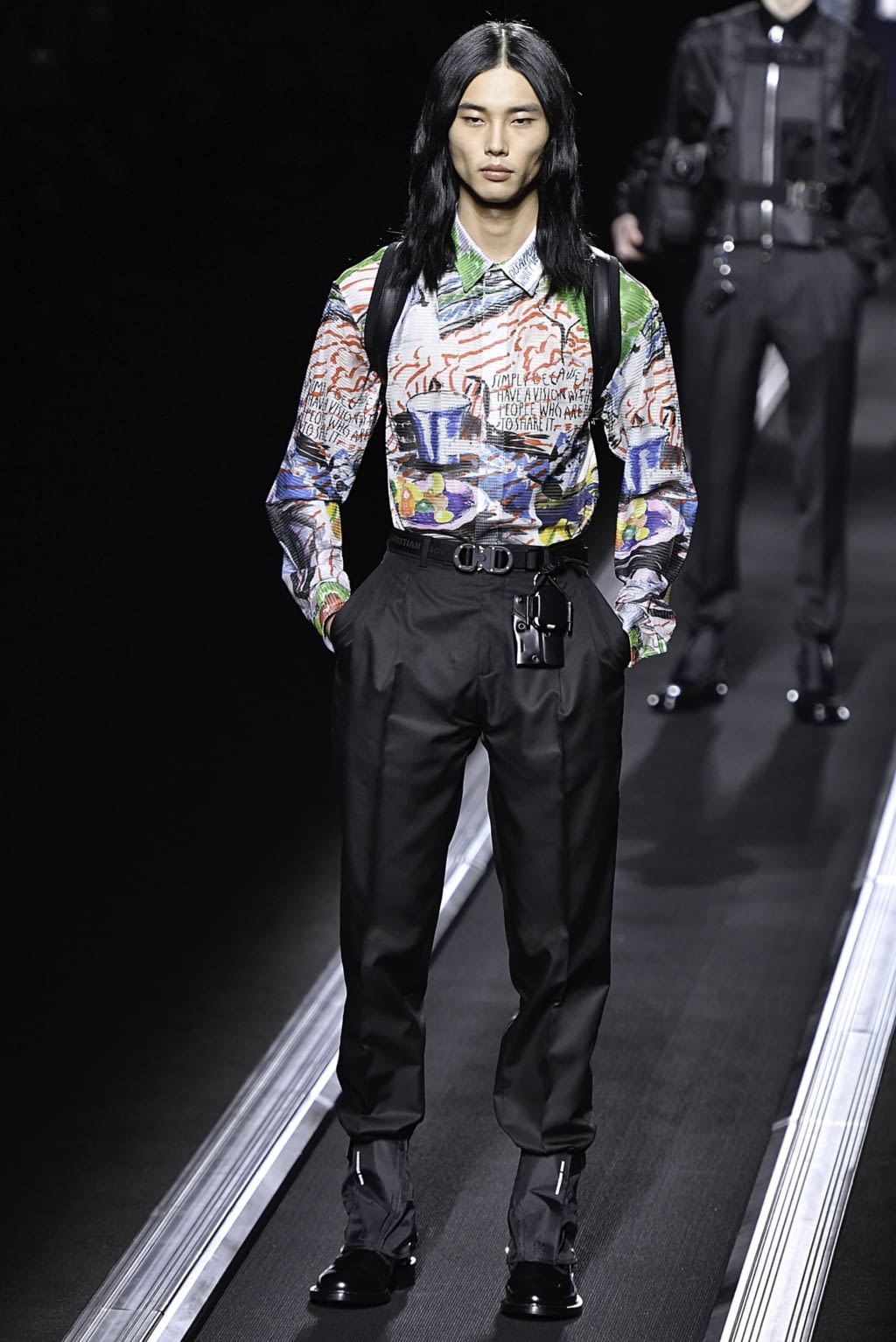 Fashion Week Paris Fall/Winter 2019 look 23 from the Dior Men collection menswear