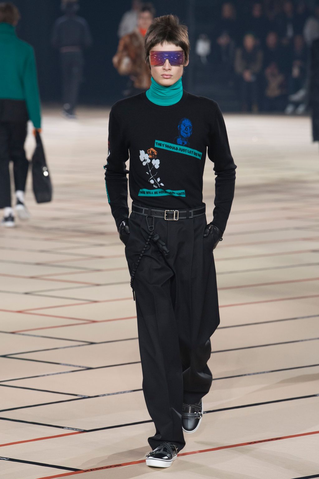 Fashion Week Paris Fall/Winter 2017 look 24 from the Dior Homme collection menswear