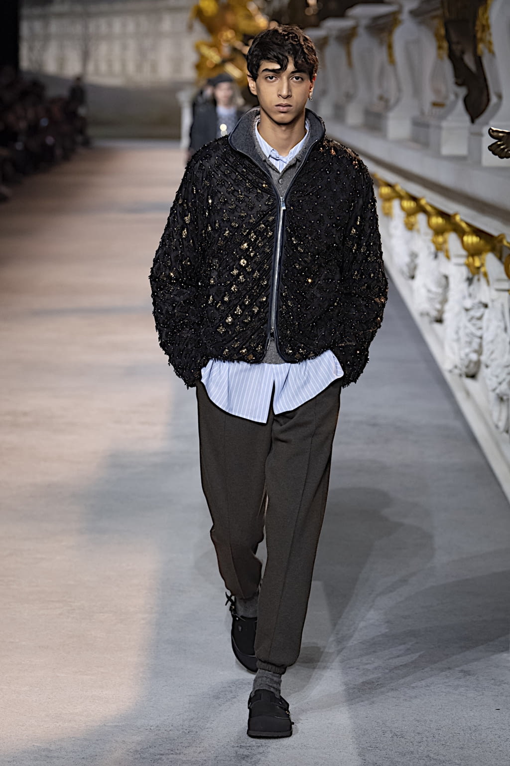 Fashion Week Paris Fall/Winter 2022 look 4 from the Dior Men collection menswear