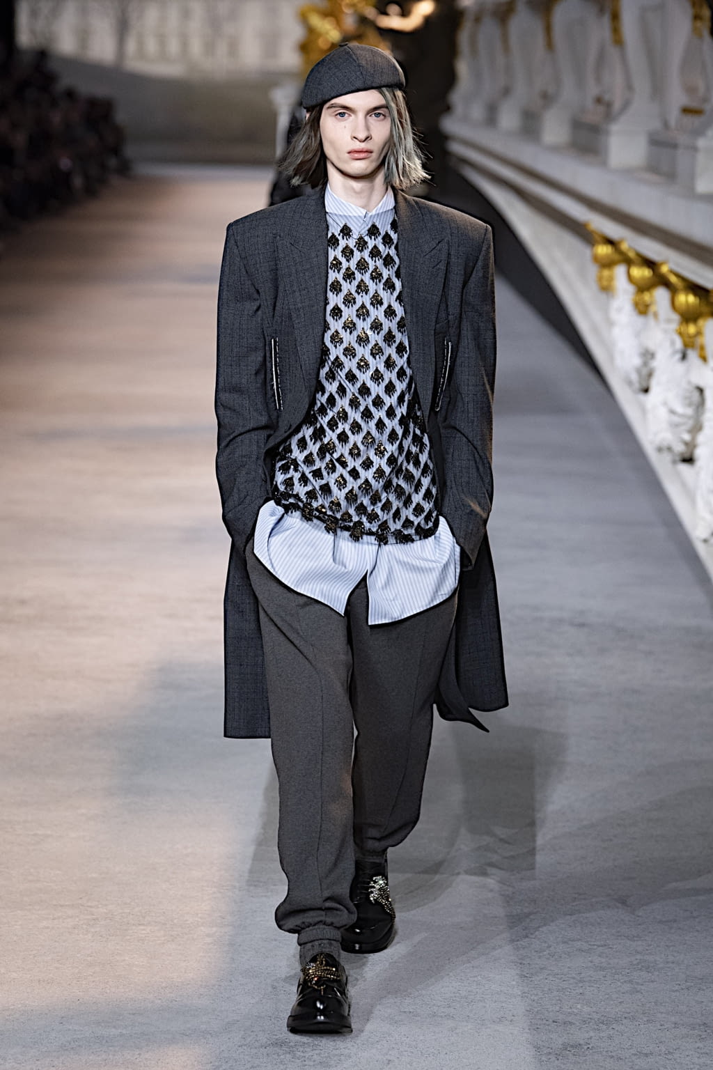 Fashion Week Paris Fall/Winter 2022 look 5 from the Dior Men collection menswear