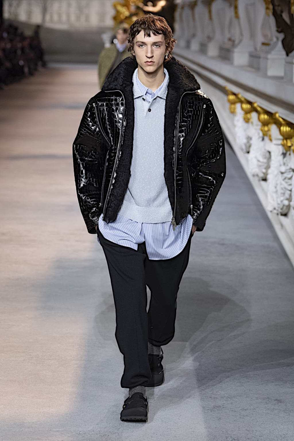 Fashion Week Paris Fall/Winter 2022 look 7 from the Dior Men collection menswear