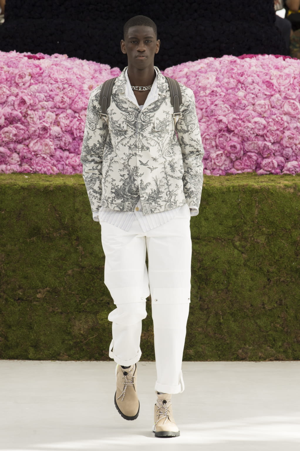 Fashion Week Paris Spring/Summer 2019 look 19 from the Dior Men collection 男装