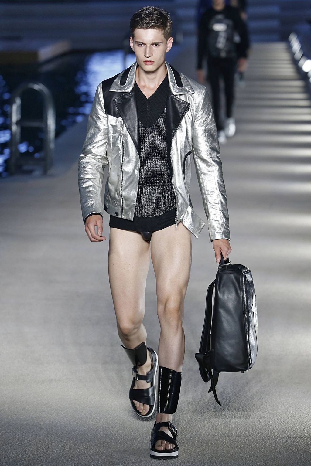 Fashion Week Milan Spring/Summer 2017 look 14 from the Dirk Bikkembergs collection menswear