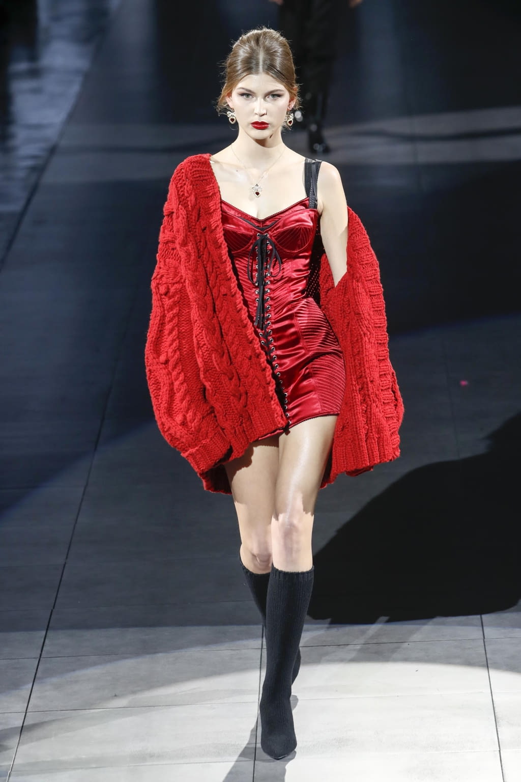 Fashion Week Milan Fall/Winter 2020 look 60 from the Dolce & Gabbana collection womenswear