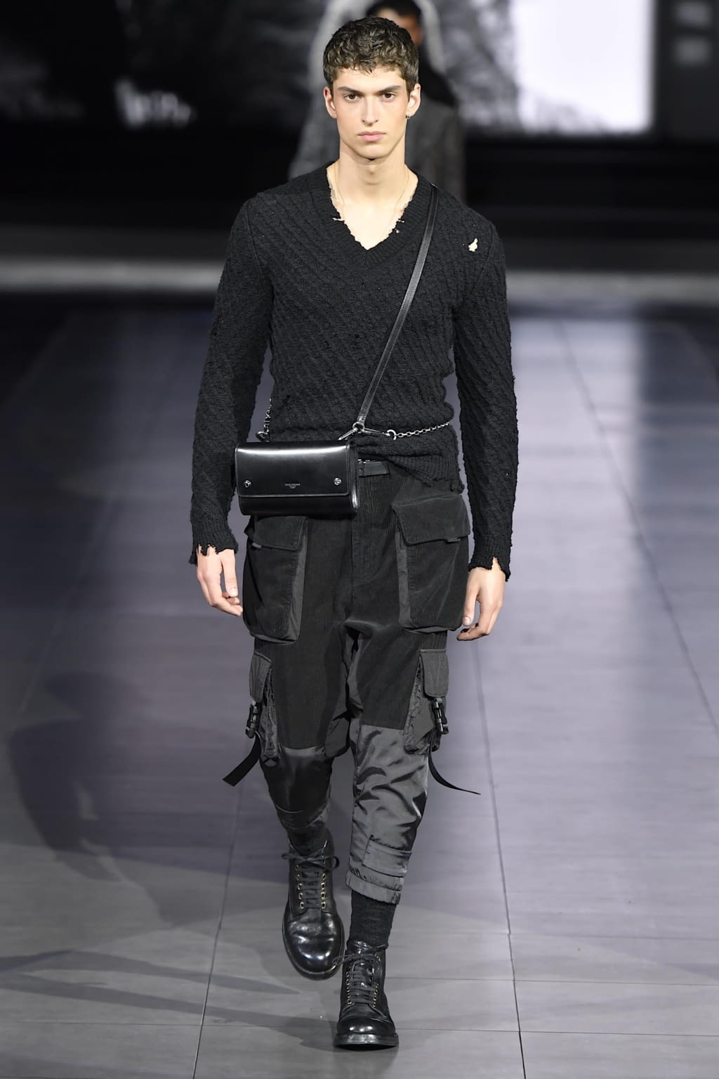 Fashion Week Milan Fall/Winter 2020 look 10 de la collection Dolce & Gabbana menswear