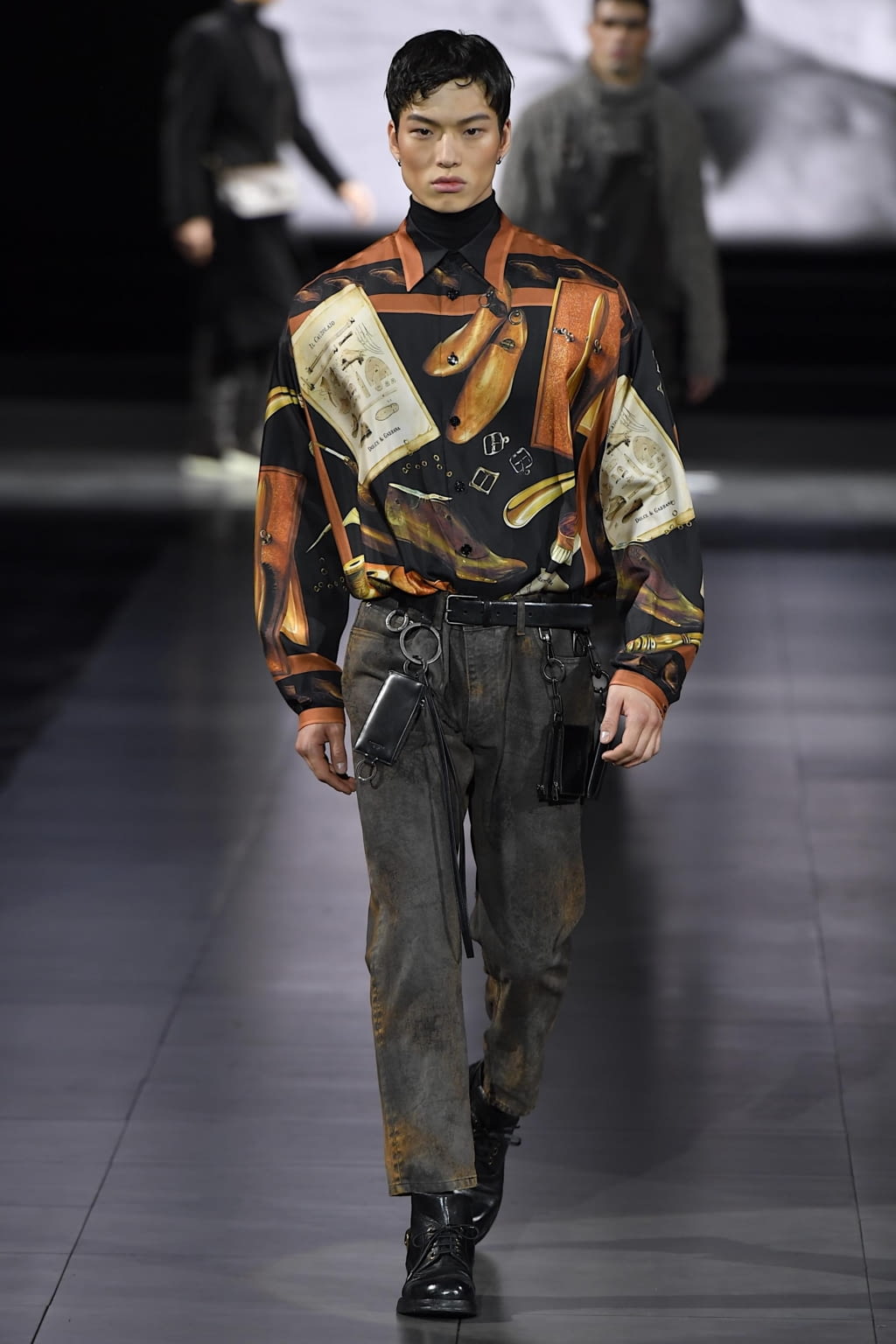 Fashion Week Milan Fall/Winter 2020 look 47 from the Dolce & Gabbana collection 男装