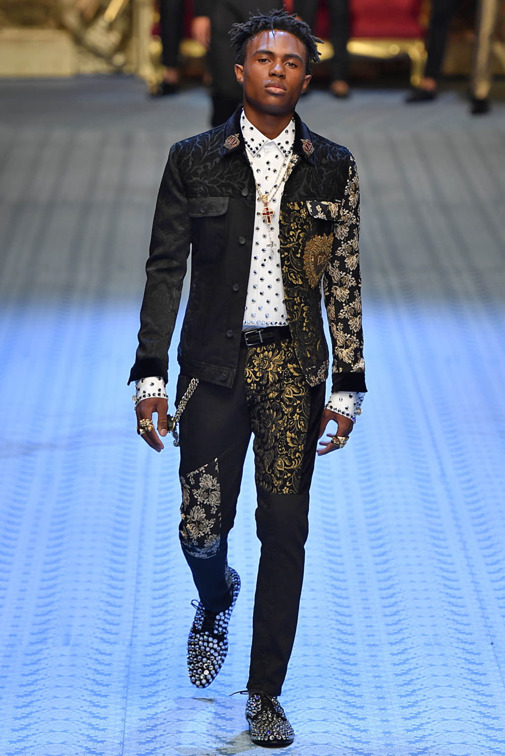 Fashion Week Milan Spring/Summer 2019 look 3 from the Dolce & Gabbana collection menswear