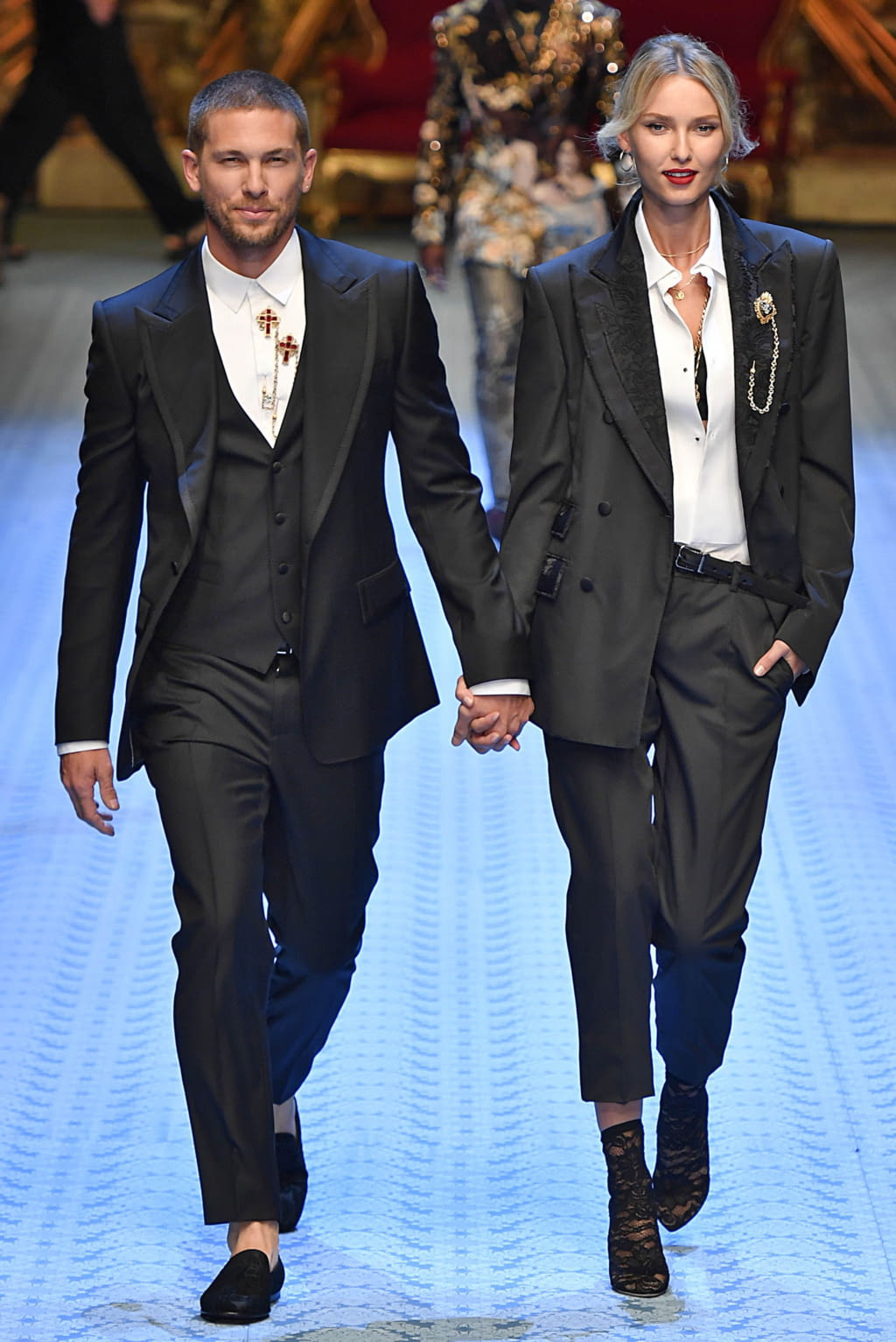 Fashion Week Milan Spring/Summer 2019 look 12 from the Dolce & Gabbana collection 男装