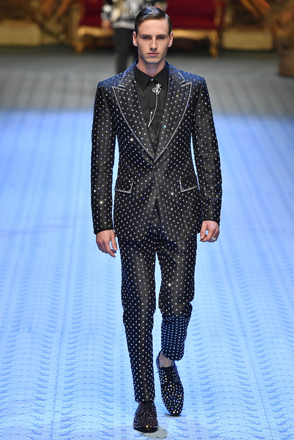 Fashion Week Milan Spring/Summer 2019 look 42 from the Dolce & Gabbana collection 男装