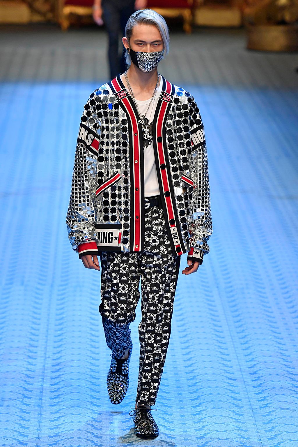 Fashion Week Milan Spring/Summer 2019 look 46 from the Dolce & Gabbana collection 男装