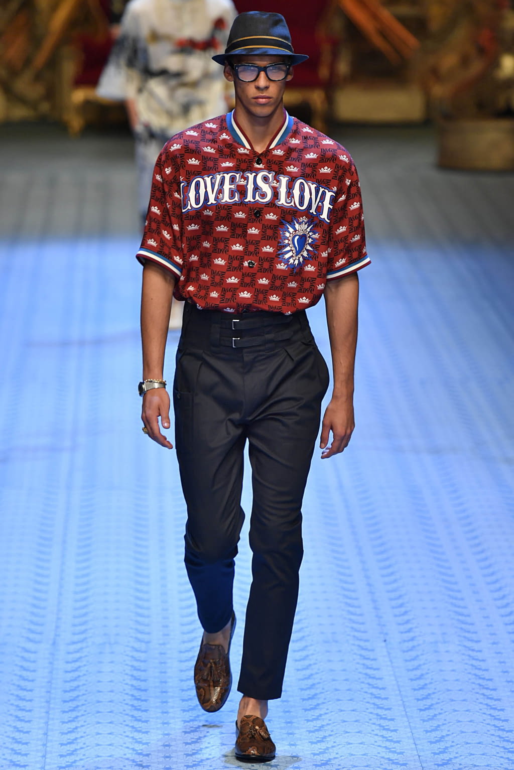 Fashion Week Milan Spring/Summer 2019 look 47 from the Dolce & Gabbana collection 男装