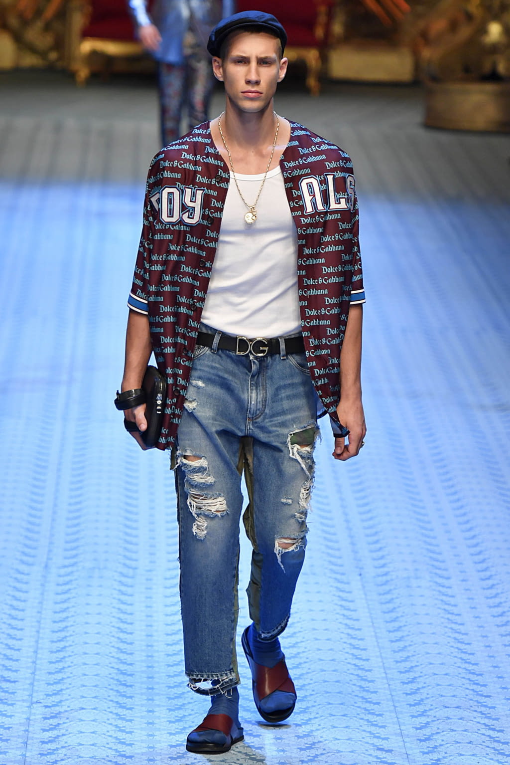 Fashion Week Milan Spring/Summer 2019 look 61 from the Dolce & Gabbana collection 男装