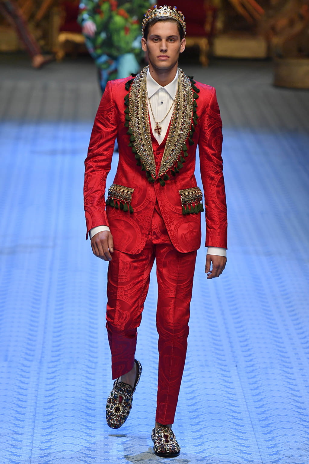 Fashion Week Milan Spring/Summer 2019 look 97 from the Dolce & Gabbana collection 男装