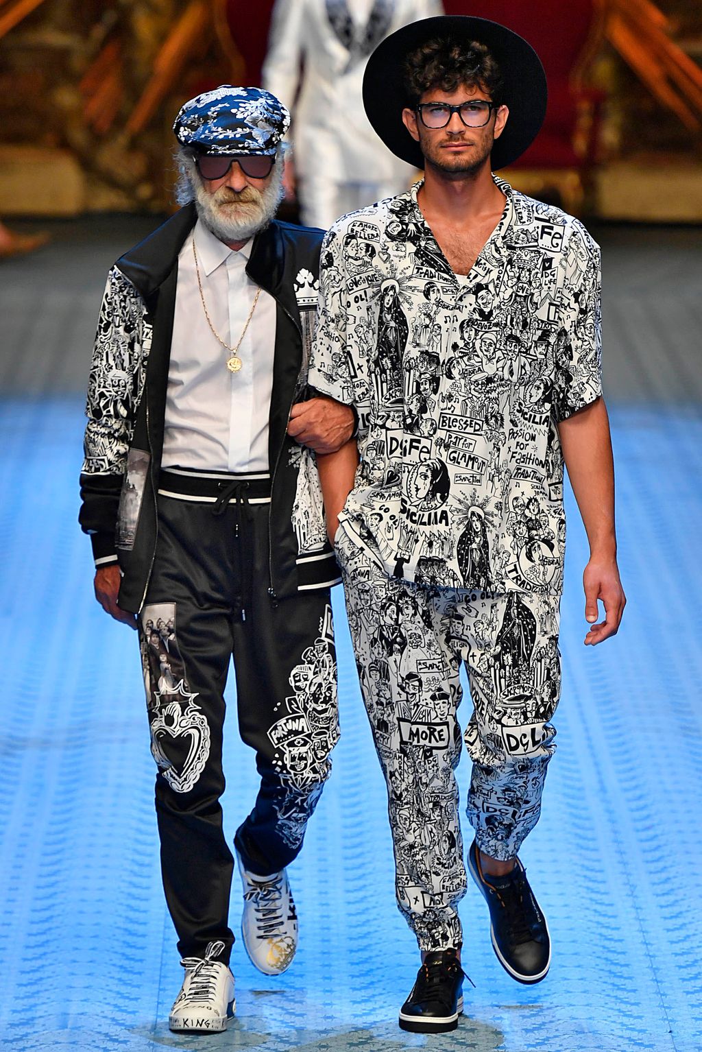Fashion Week Milan Spring/Summer 2019 look 121 from the Dolce & Gabbana collection menswear