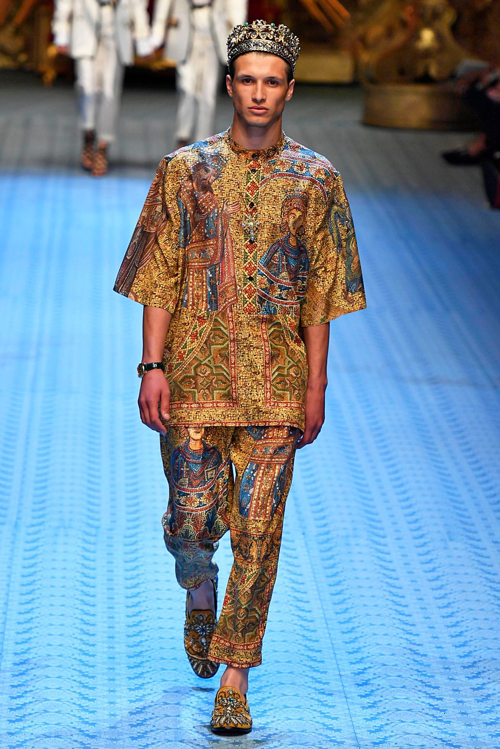 Fashion Week Milan Spring/Summer 2019 look 122 from the Dolce & Gabbana collection 男装