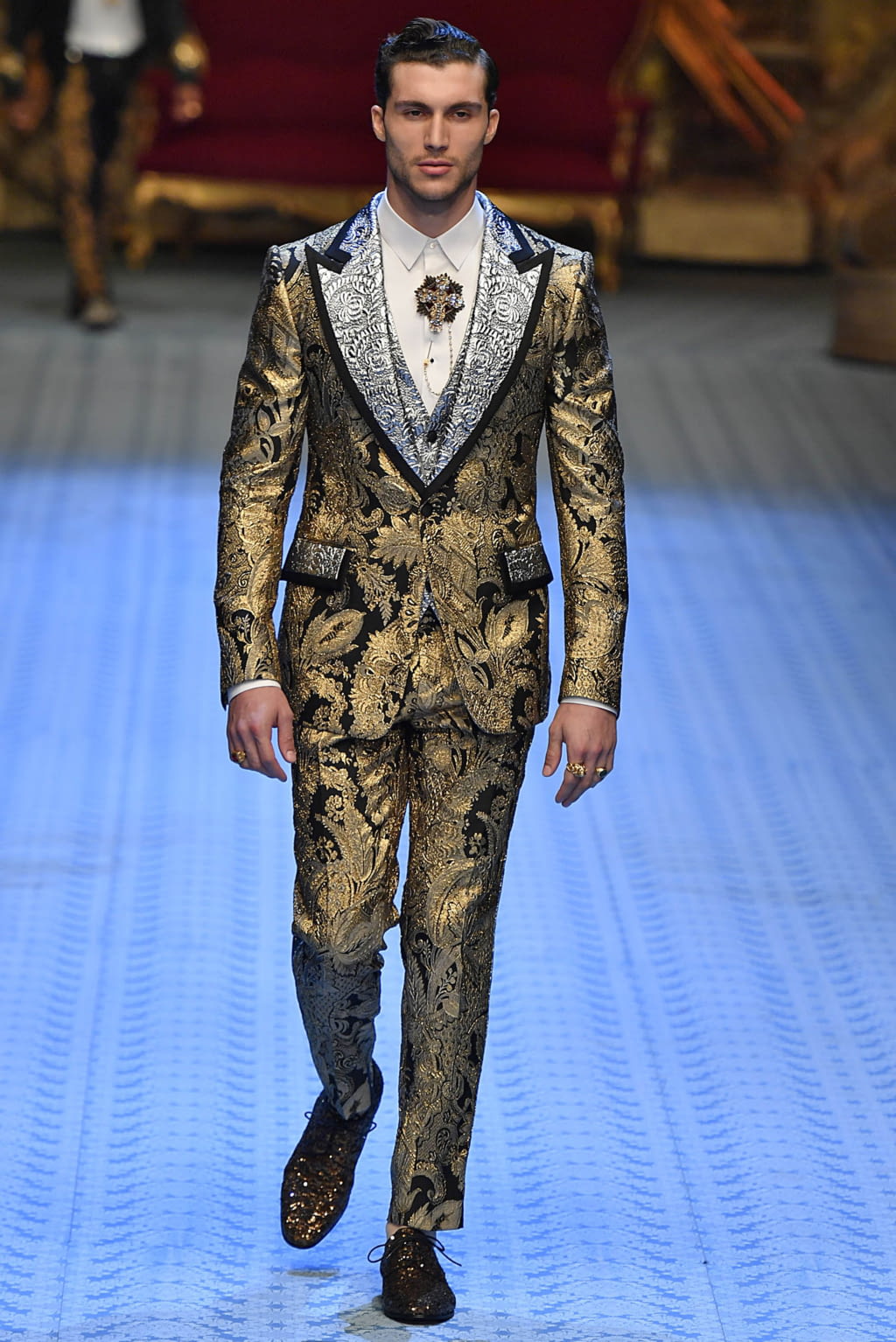 Fashion Week Milan Spring/Summer 2019 look 140 from the Dolce & Gabbana collection 男装
