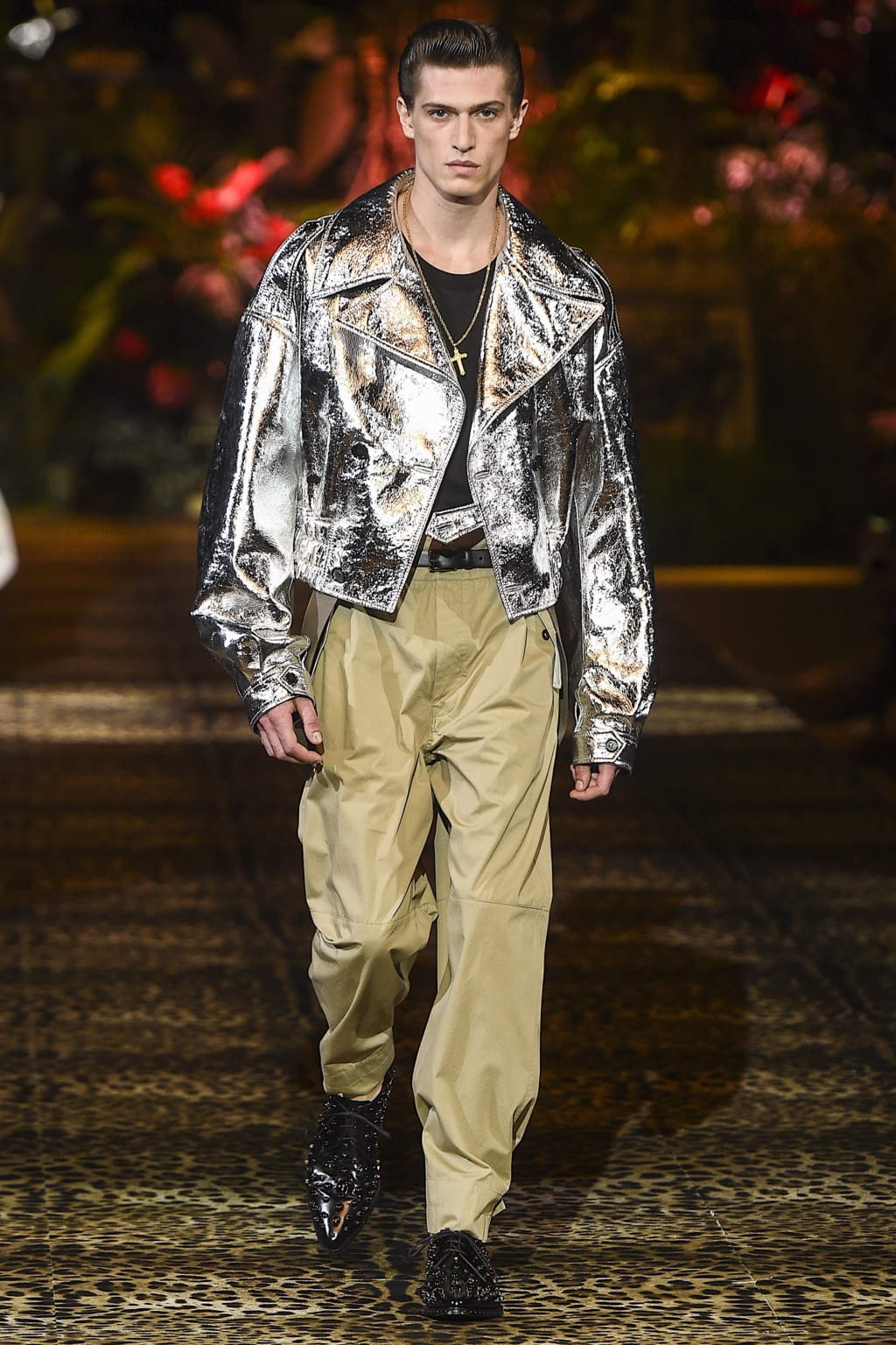 Fashion Week Milan Spring/Summer 2020 look 14 from the Dolce & Gabbana collection menswear