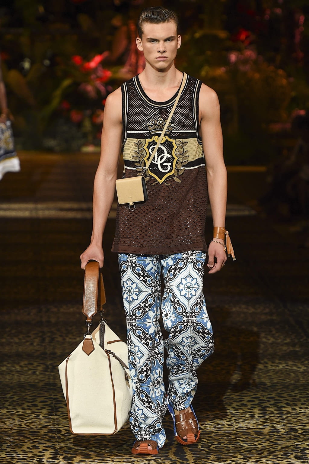 Fashion Week Milan Spring/Summer 2020 look 105 from the Dolce & Gabbana collection menswear