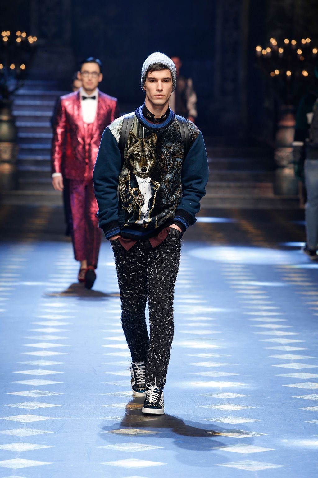 Fashion Week Milan Fall/Winter 2017 look 101 from the Dolce & Gabbana collection 男装