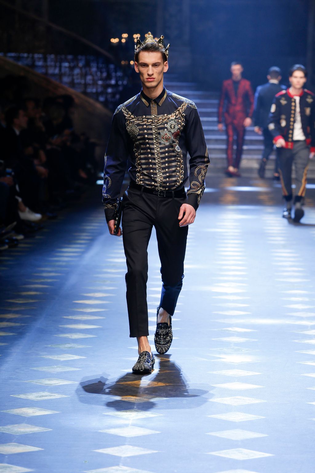 Fashion Week Milan Fall/Winter 2017 look 42 from the Dolce & Gabbana collection 男装