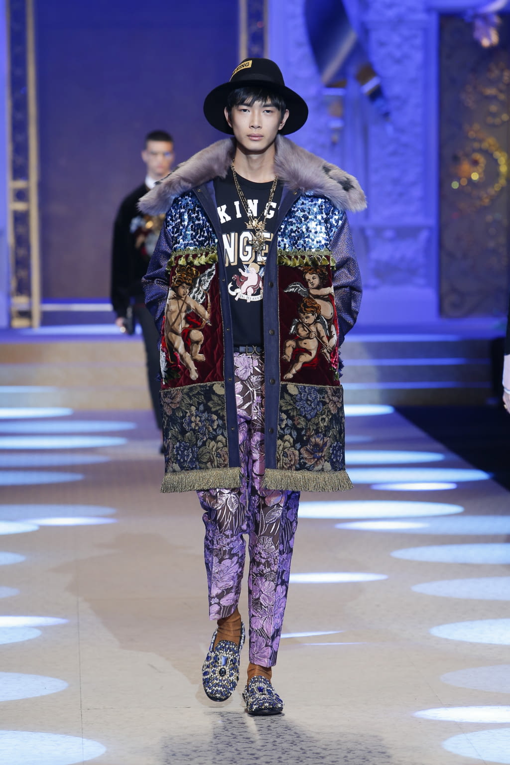 Fashion Week Milan Fall/Winter 2018 look 50 from the Dolce & Gabbana collection 男装