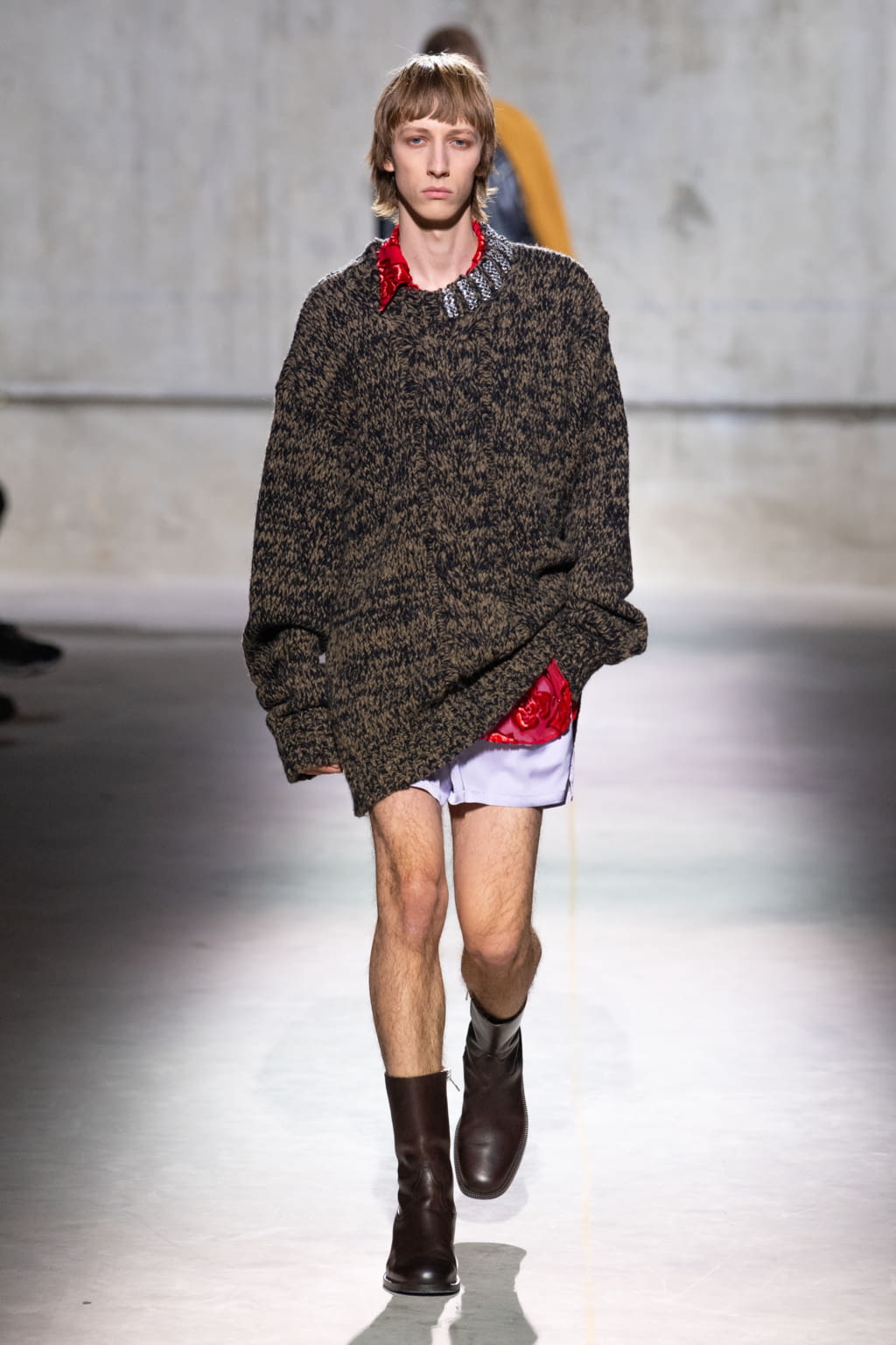 Fashion Week Paris Fall/Winter 2020 look 51 from the Dries Van Noten collection menswear