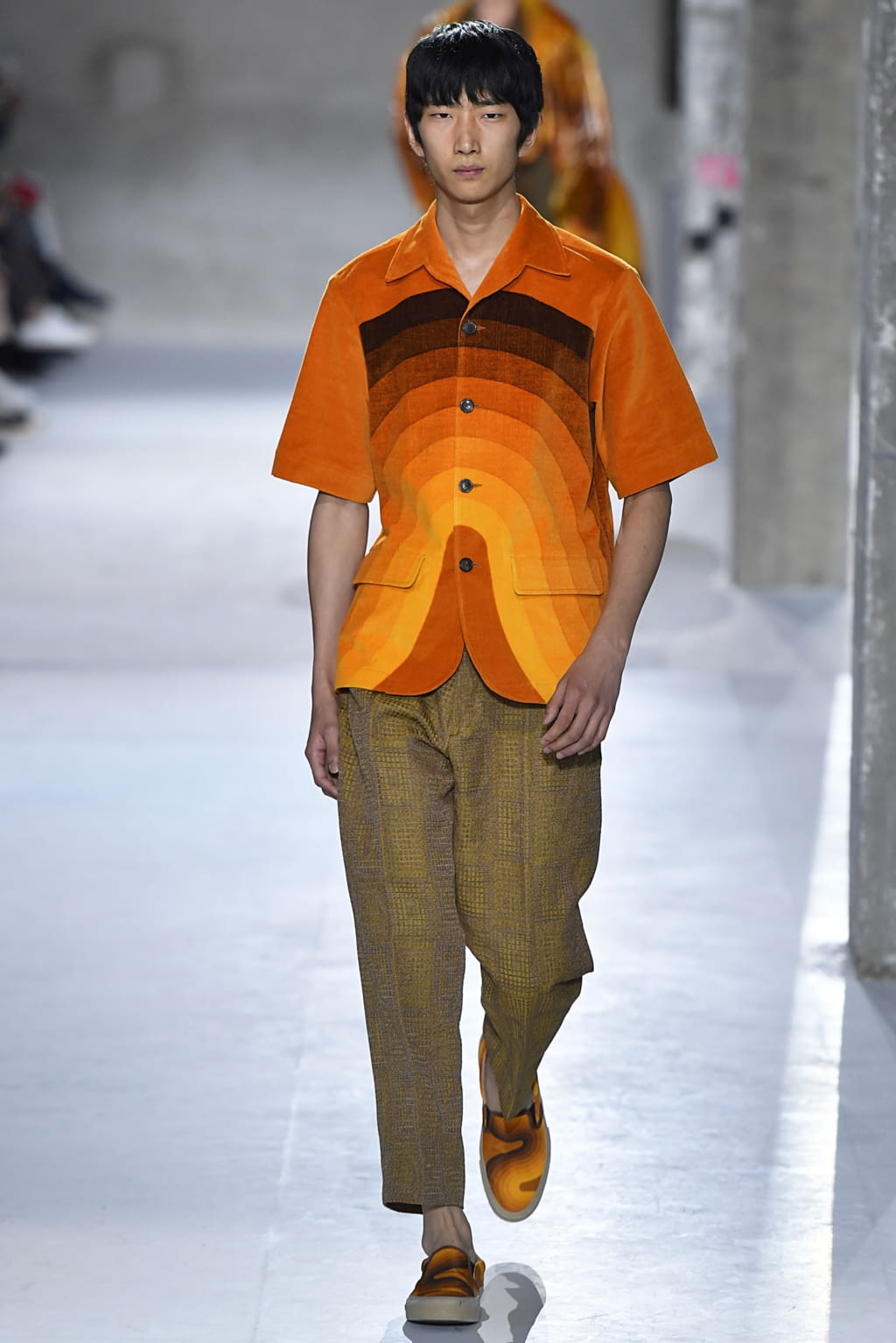 Fashion Week Paris Spring/Summer 2019 look 38 from the Dries Van Noten collection 男装