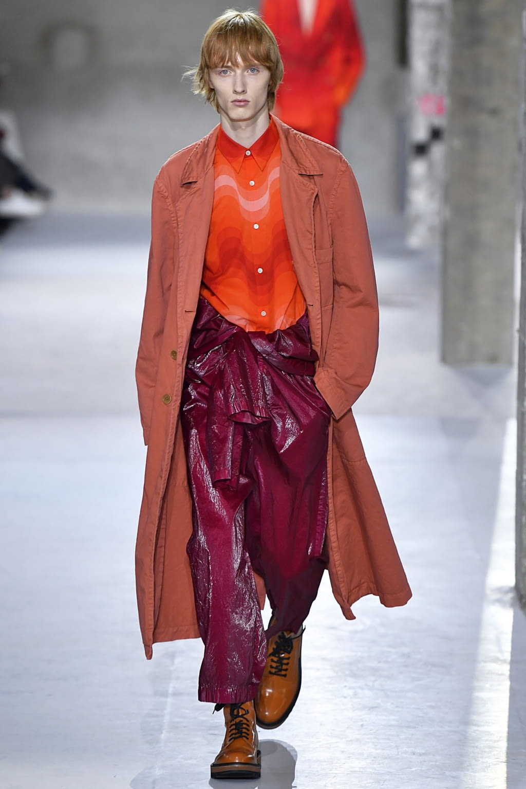 Fashion Week Paris Spring/Summer 2019 look 46 from the Dries Van Noten collection 男装