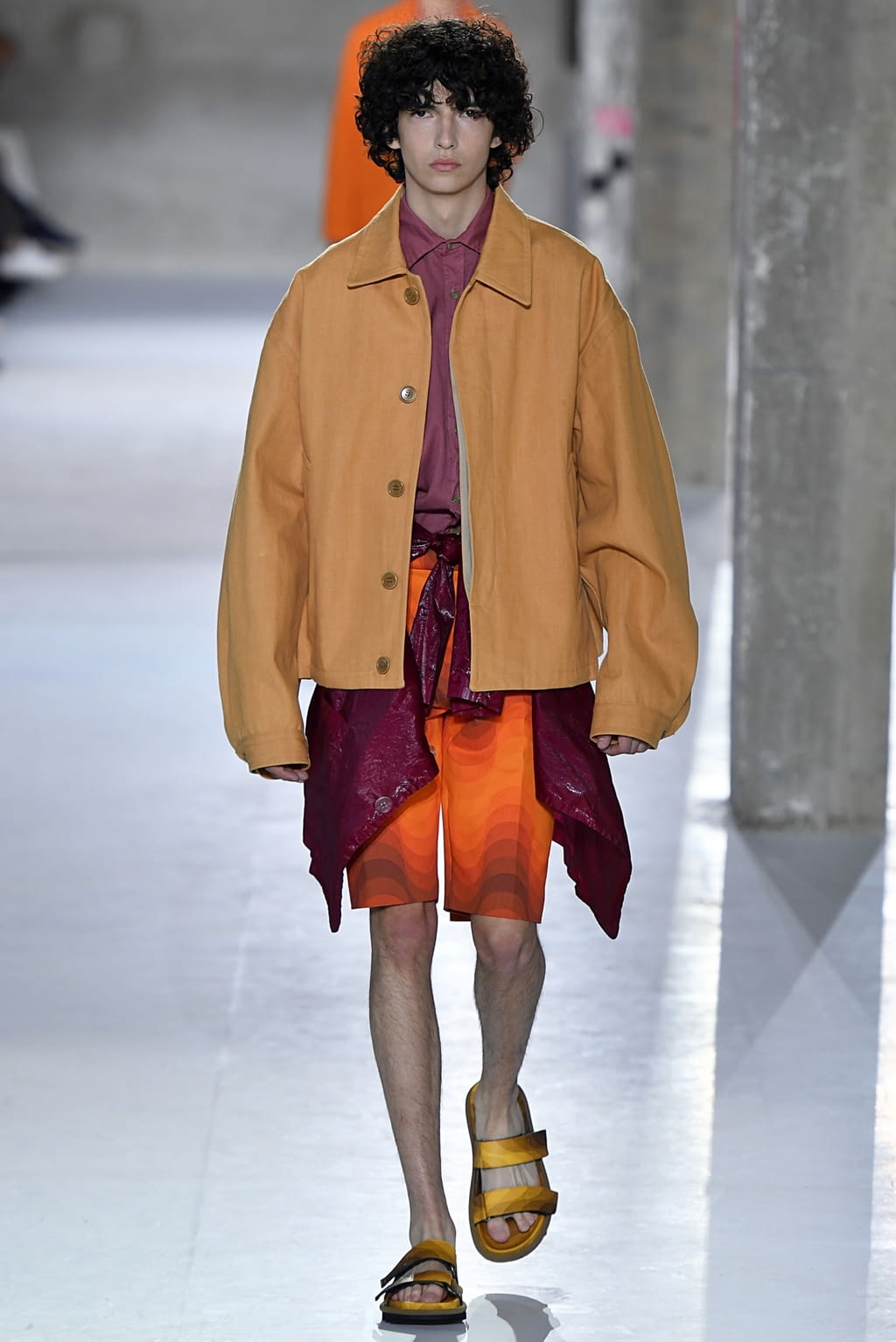 Fashion Week Paris Spring/Summer 2019 look 48 from the Dries Van Noten collection 男装
