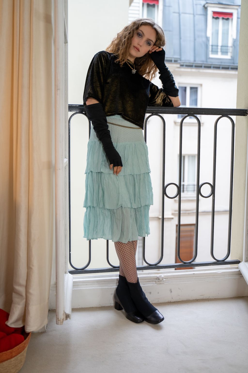 Fashion Week Paris Fall/Winter 2022 look 15 de la collection Agnès B womenswear