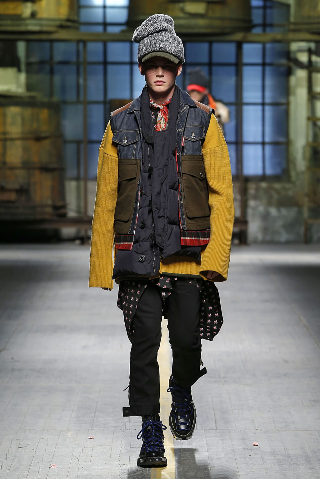 Fashion Week Milan Fall/Winter 2017 look 18 from the Dsquared2 collection 男装