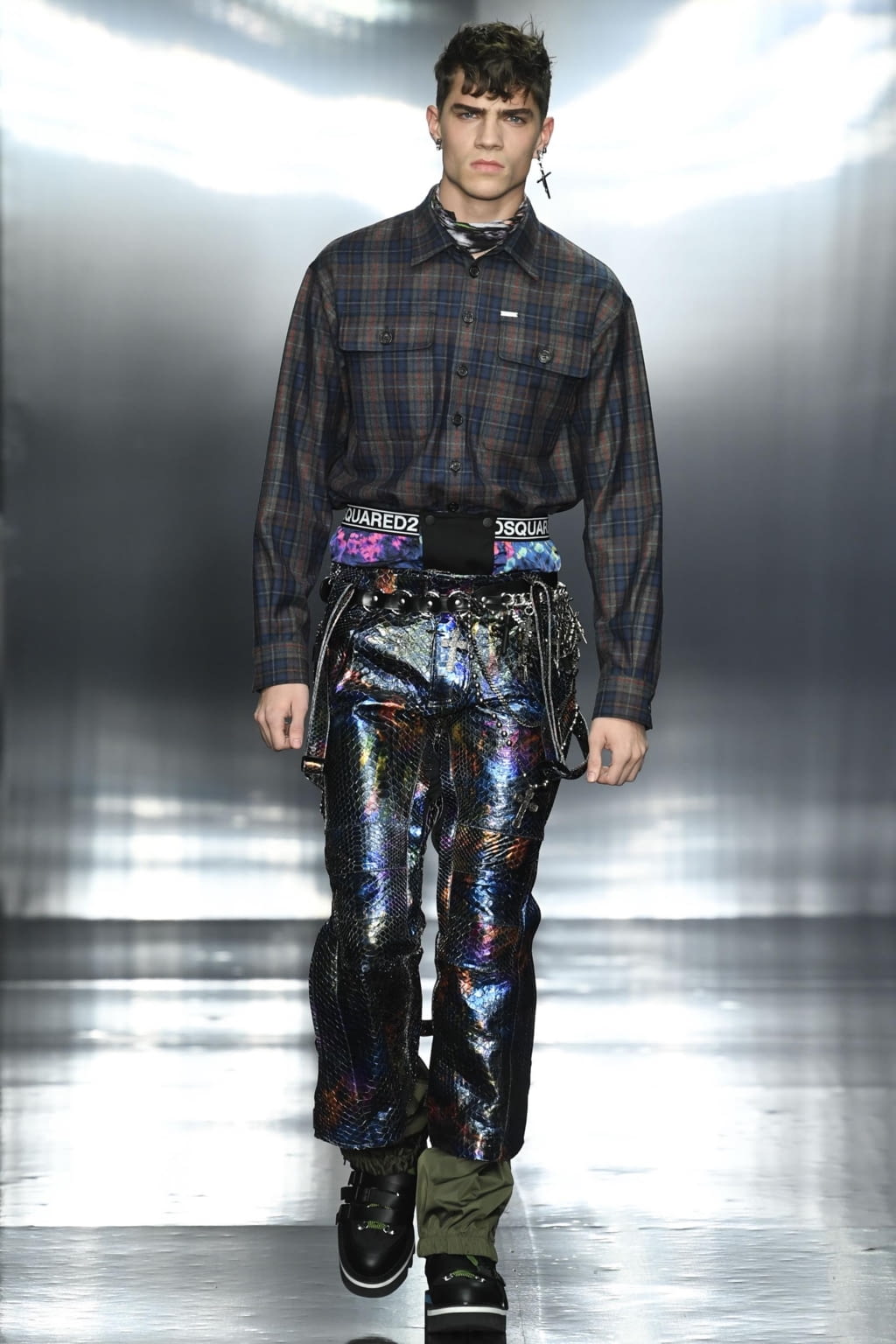 Fashion Week Milan Fall/Winter 2019 look 25 from the Dsquared2 collection menswear