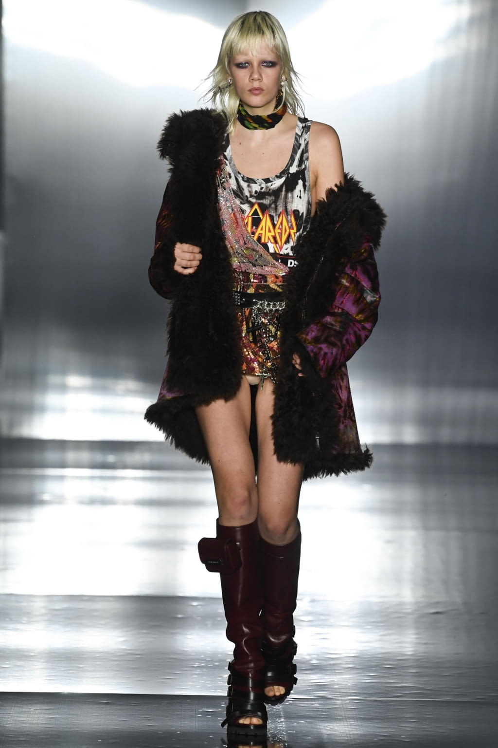 Fashion Week Milan Fall/Winter 2019 look 30 de la collection Dsquared2 menswear
