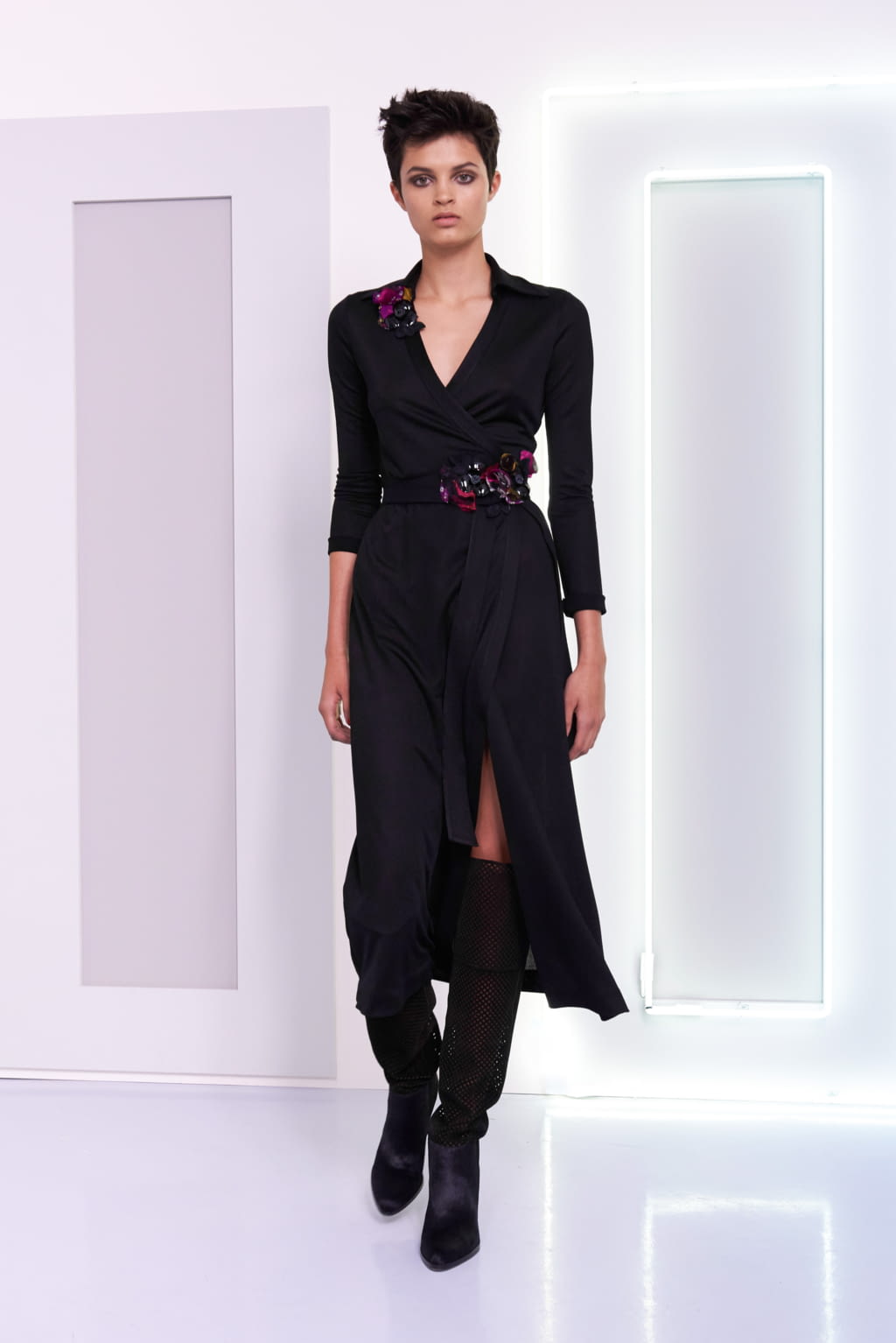 Fashion Week New York Fall/Winter 2016 look 1 de la collection Diane von Furstenberg womenswear