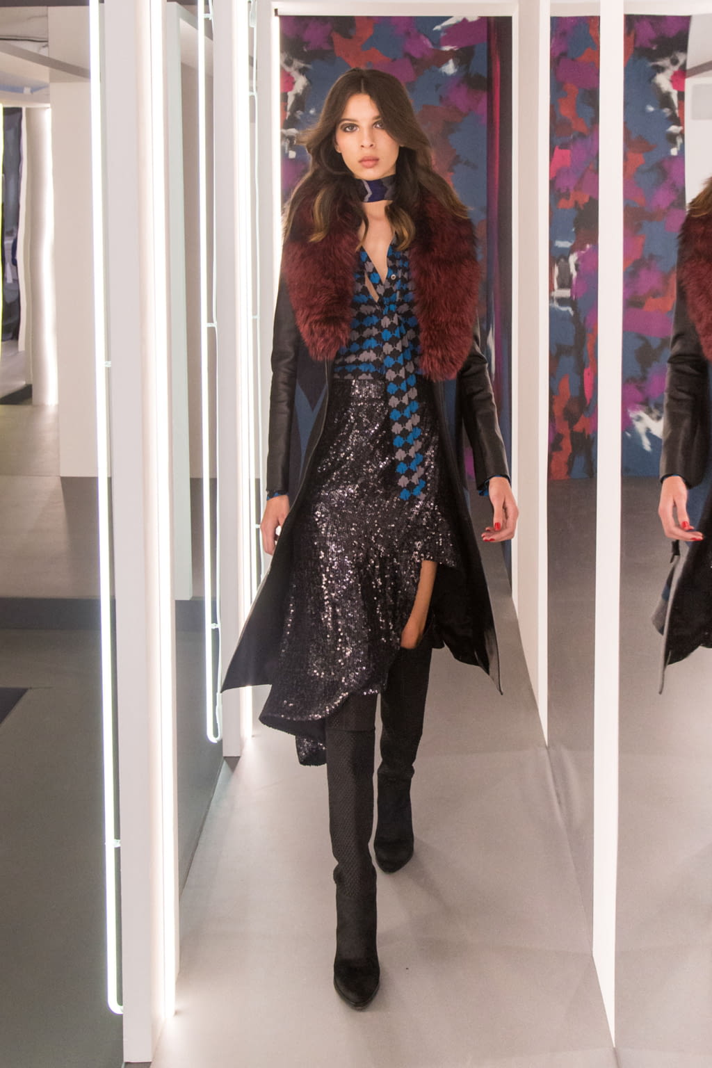 Fashion Week New York Fall/Winter 2016 look 3 from the Diane von Furstenberg collection womenswear