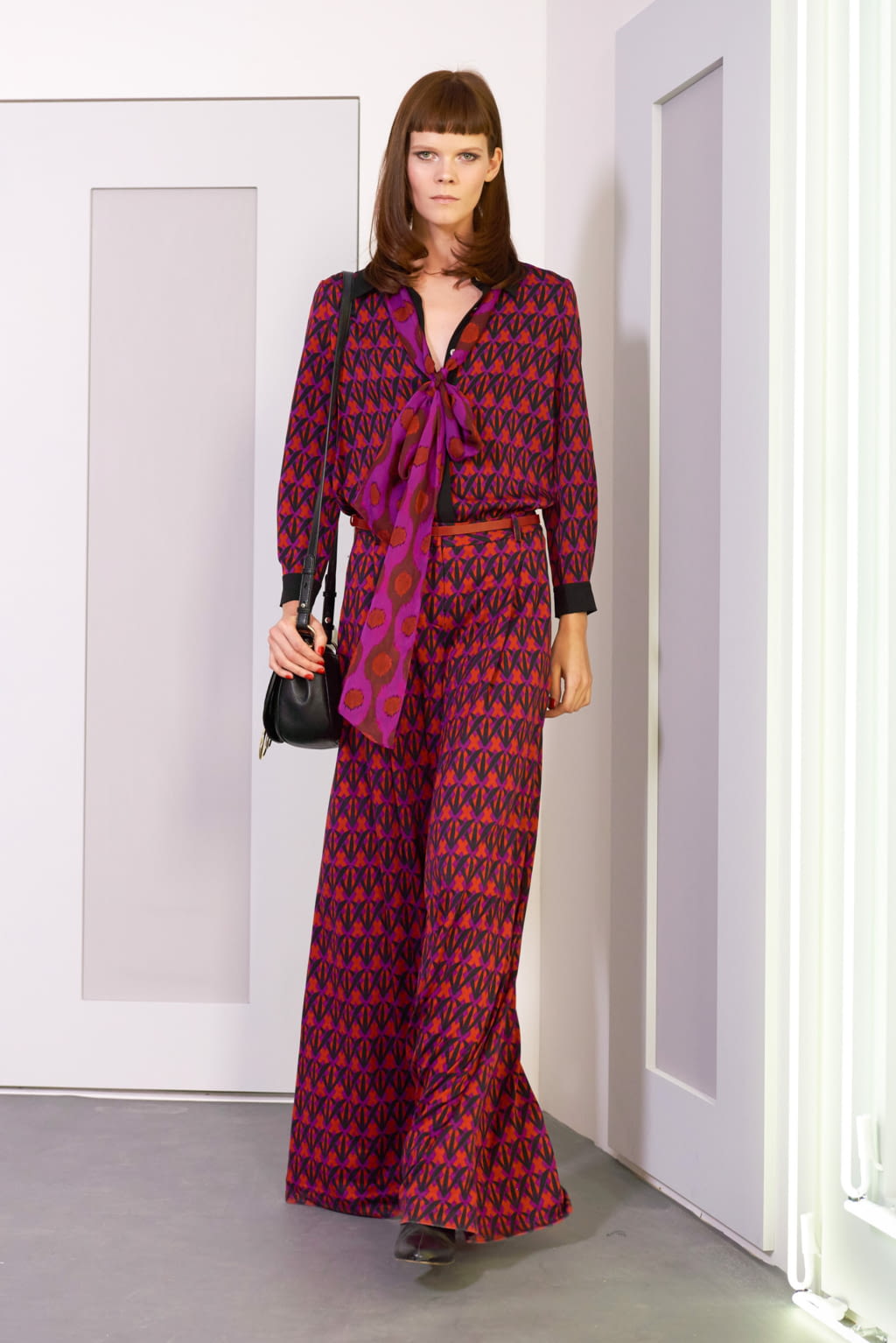 Fashion Week New York Fall/Winter 2016 look 15 from the Diane von Furstenberg collection 女装