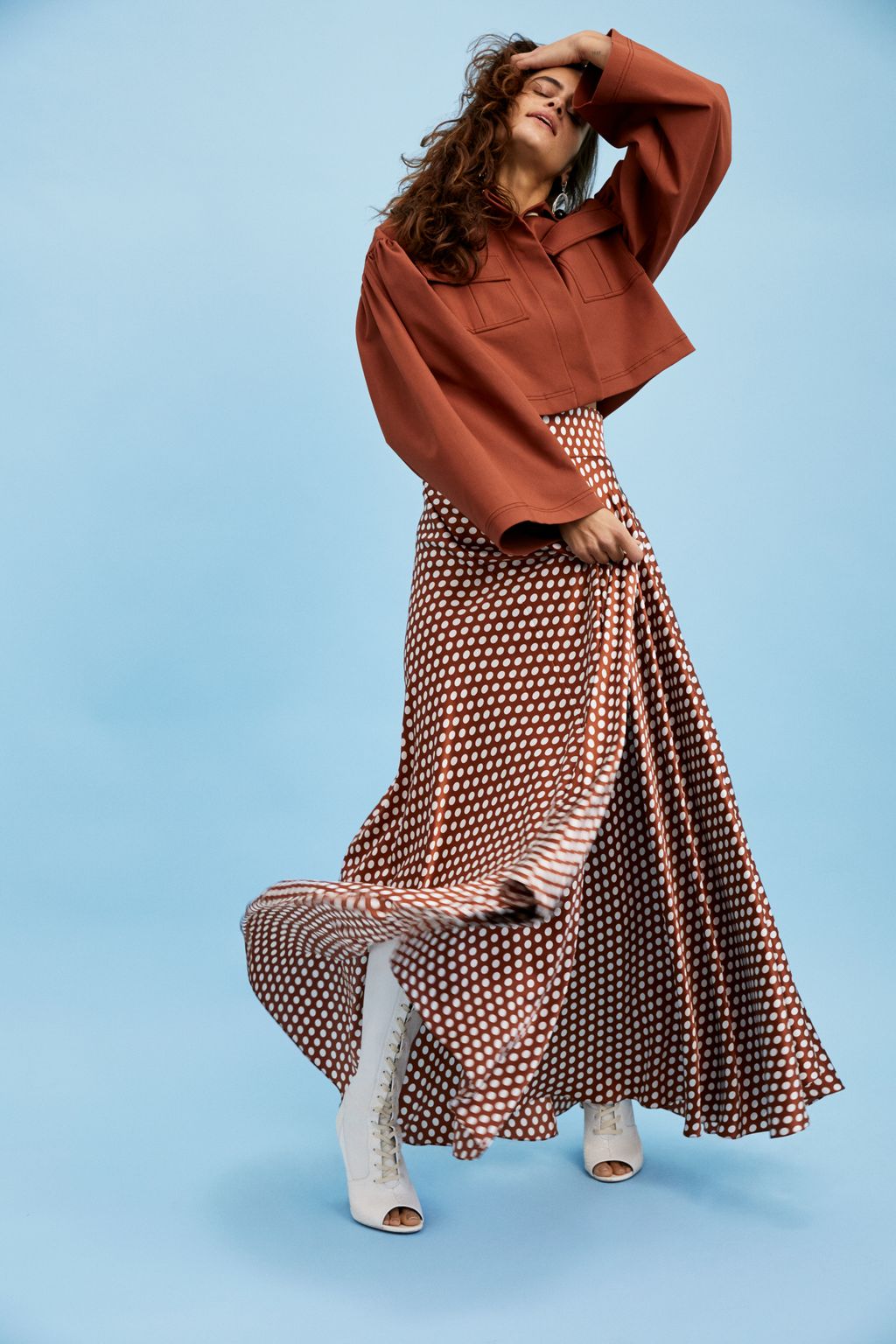 Fashion Week New York Pre-Fall 2018 look 34 from the Diane von Furstenberg collection womenswear