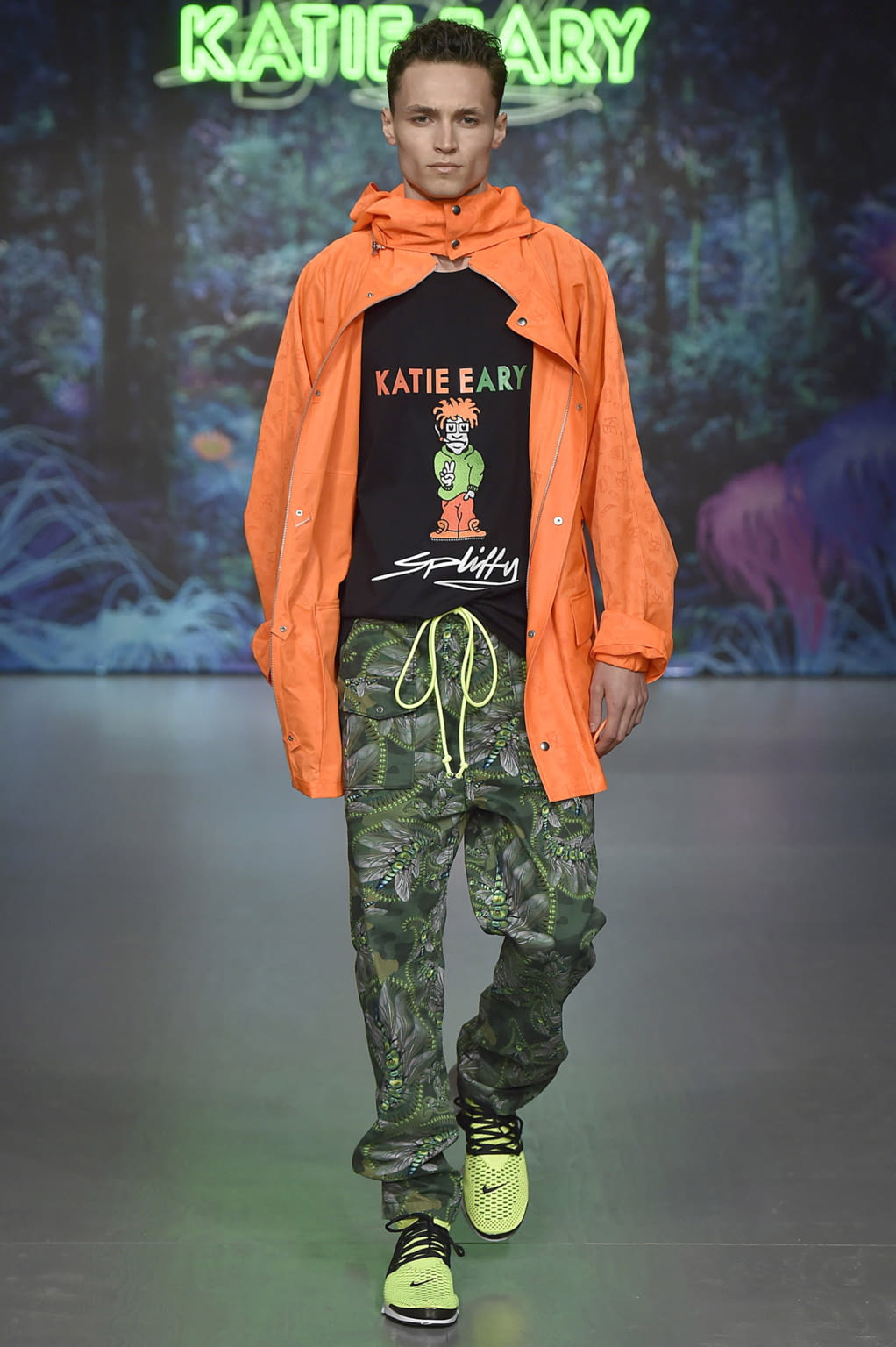 Fashion Week London Spring/Summer 2018 look 17 from the Katie Eary collection 男装