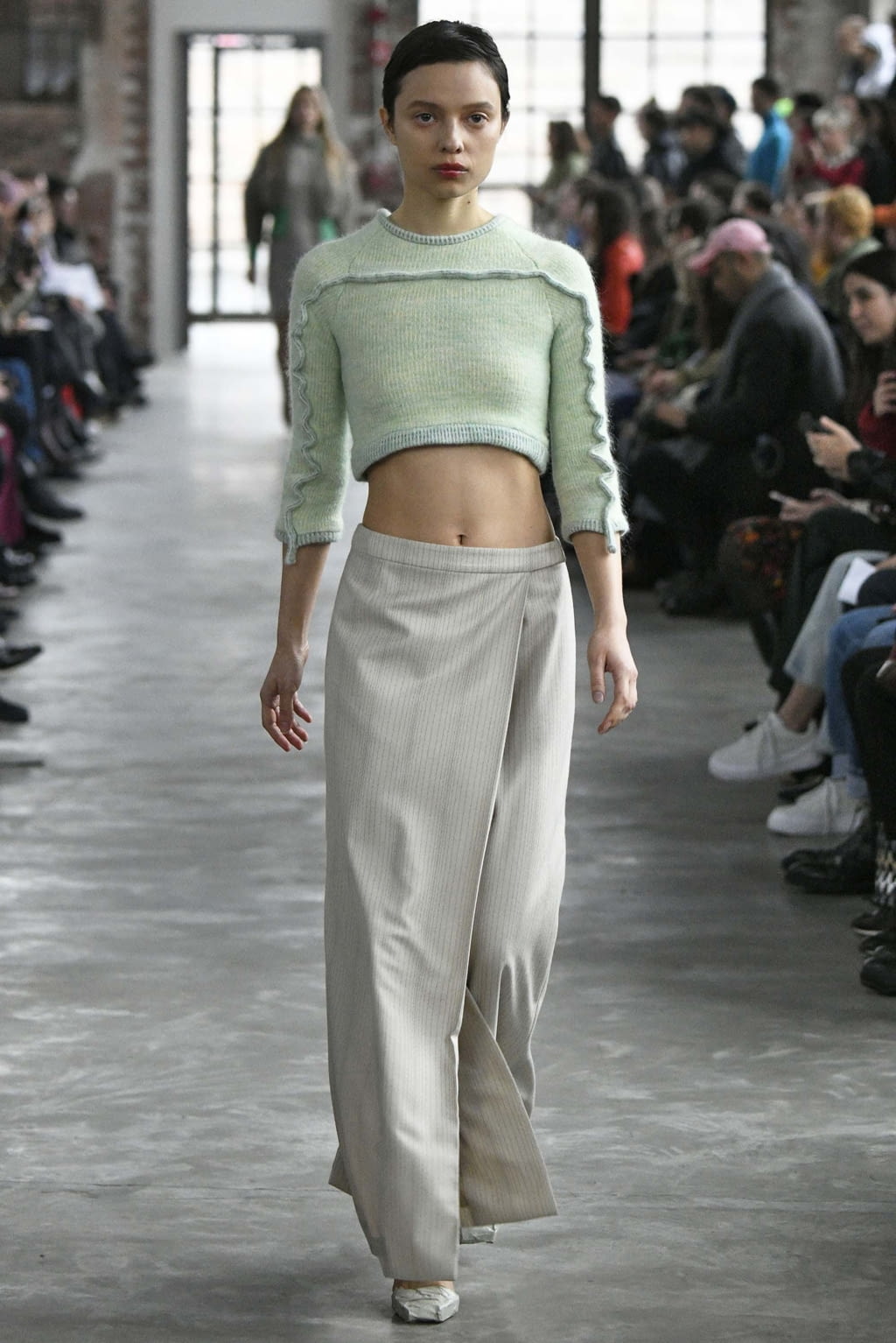 Fashion Week New York Fall/Winter 2018 look 7 from the Eckhaus Latta collection womenswear