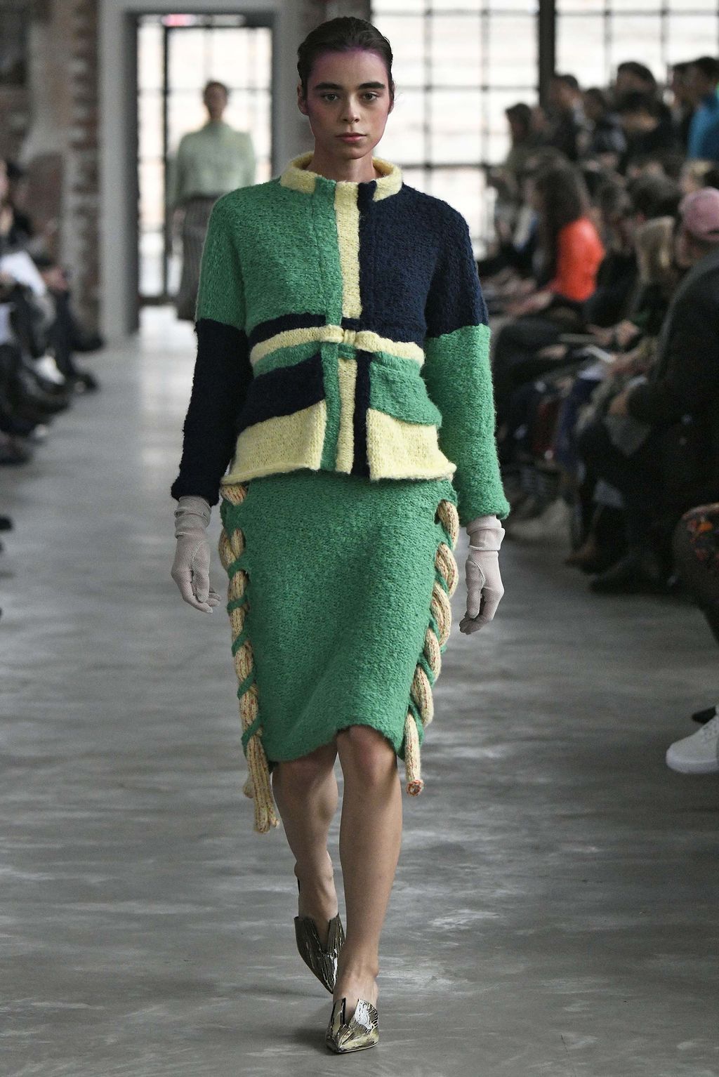 Fashion Week New York Fall/Winter 2018 look 25 from the Eckhaus Latta collection 女装