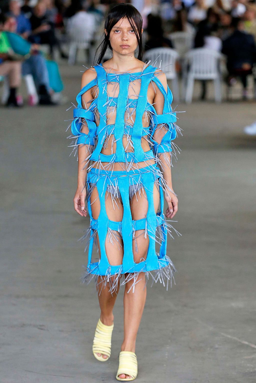 Fashion Week New York Spring/Summer 2019 look 14 from the Eckhaus Latta collection womenswear