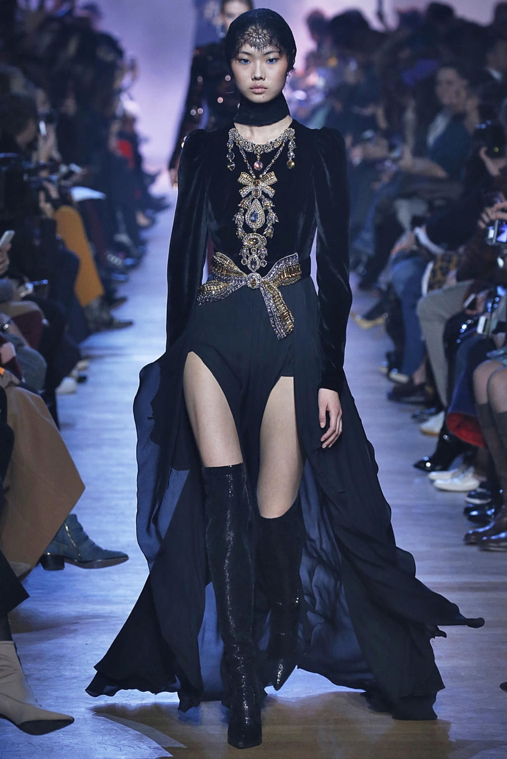 Fashion Week Paris Fall/Winter 2018 look 47 from the Elie Saab collection womenswear